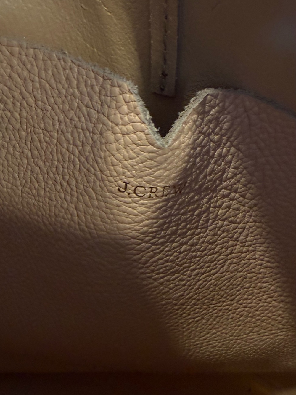 J. Crew Tan Pebbled Leather Shoulder Hobo - Picture 10 of 11